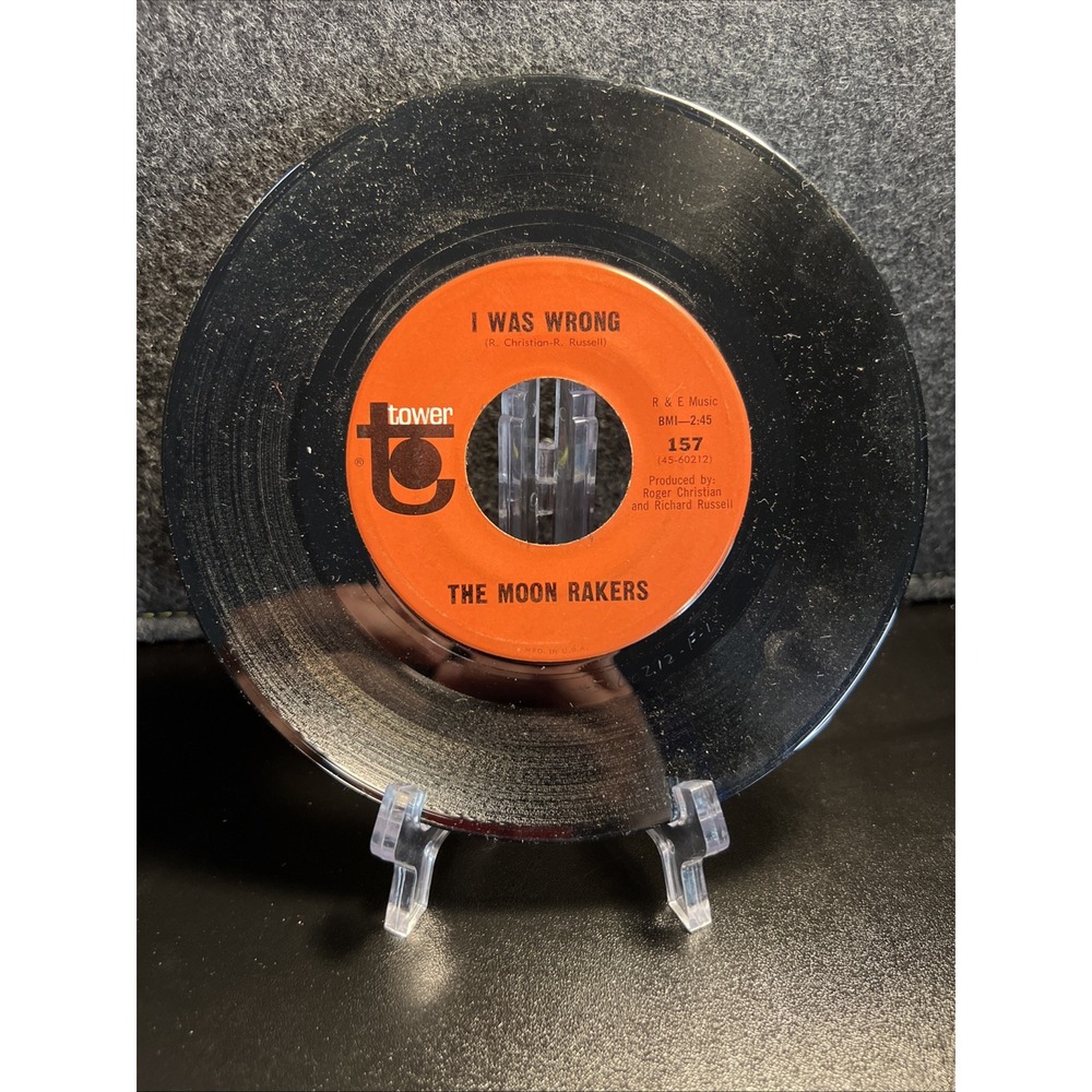 The Moonrakers-I Was Wrong / You'll Come Back 1965 7" Tower 157 45-60212 45 RPM